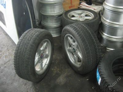 Лот: 2142938. Фото: 1. nokian 225/55 r16 на дисках bmw. Шины