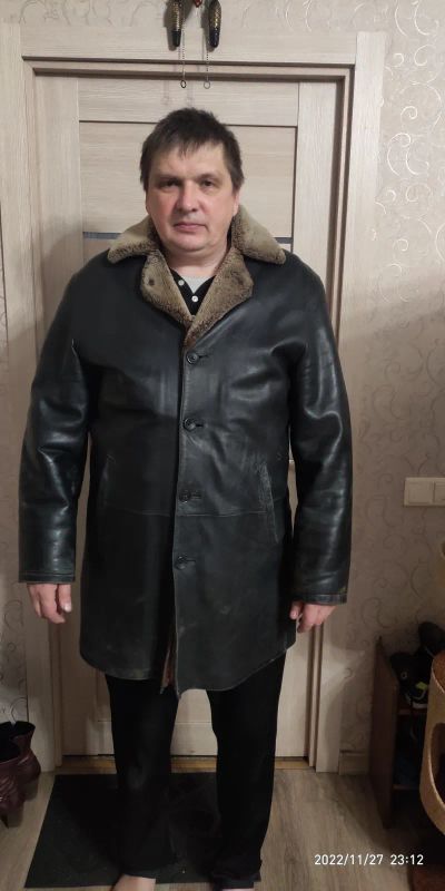Лот: 19664280. Фото: 1. Дубленка кожаная мужская. Верхняя одежда