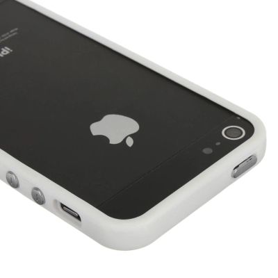 Лот: 4271960. Фото: 1. Бампер белый для iPhone 5\5s. Чехлы, бамперы