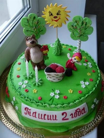 Лот: 2341767. Фото: 1. Торт Маша и медведь. Торты, пирожные