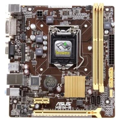 Лот: 10962536. Фото: 1. Материнская плата Asus H81M-R... Материнские платы