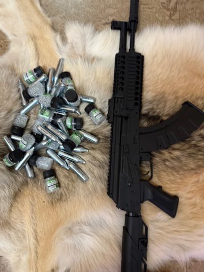 Лот: 25390132. Фото: 1. Автомат ак crosman пневматический. Пневматическое оружие