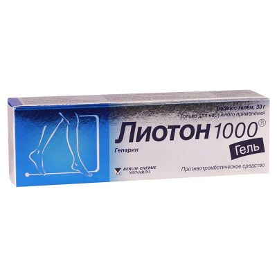 Лот: 23720467. Фото: 1. Лиотон 1000 МЕ/г гель для наружного... Лекарства