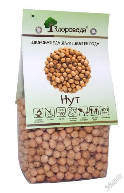 Лот: 5743077. Фото: 1. Нут "Здороведа" 400 г. Крупы, сыпучие продукты