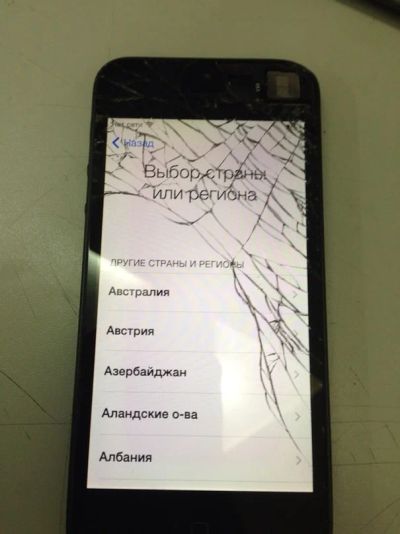 Лот: 3781247. Фото: 1. iphone 5 разбит экран. Смартфоны