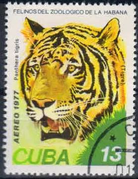 Лот: 21424200. Фото: 1. 1977. Куба. Кошки в зоопарке Гаваны... Марки