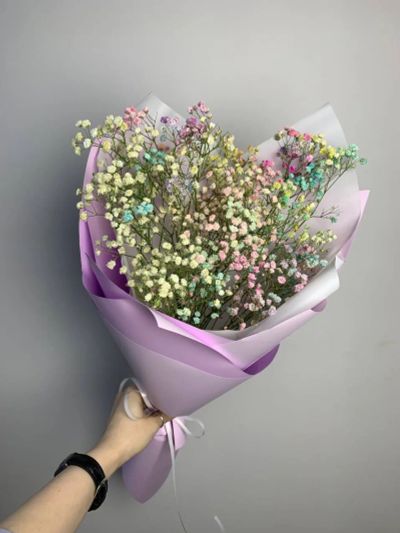Лот: 25621403. Фото: 1. 5. Букет - комплимент из сухоцветов... Свежие цветы