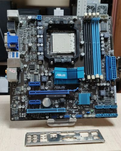Лот: 20996758. Фото: 1. Мат. плата ASUS M4A88T-M/USB3... Материнские платы