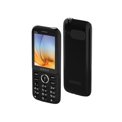 Лот: 25021372. Фото: 1. Сотовый Maxvi K18 Black 2sim/2... Кнопочные мобильные телефоны