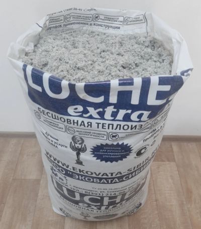 Лот: 11182667. Фото: 1. Утеплитель Эковата "Luchex" -... Утеплитель и изоляционные материалы