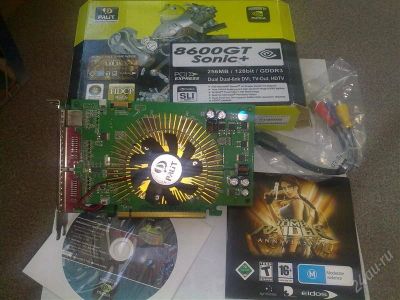 Лот: 1848592. Фото: 1. Видеокарта Palit GeForce 8600GT... Видеокарты