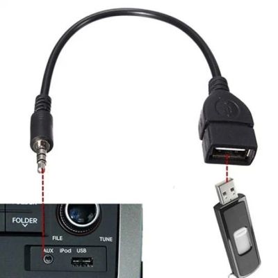 Лот: 15304171. Фото: 1. Кабель OTG-3.5 Jack. Дата-кабели, переходники
