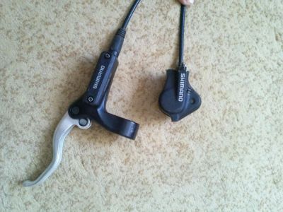 Лот: 3973621. Фото: 1. Ручка гидр.тормоза Shimano +гидролиния. Запчасти