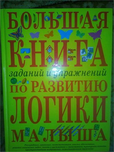 Лот: 11161329. Фото: 1. Большая книга по развитию логики. Другое (детям и родителям)