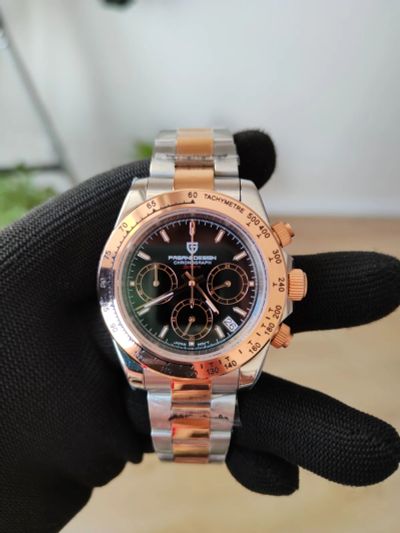 Лот: 18029196. Фото: 1. Часы Pagani Design 1644 GoldBlack... Оригинальные наручные часы