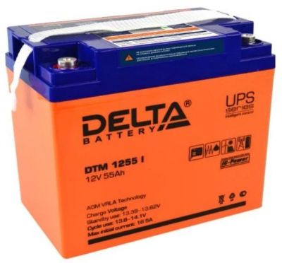 Лот: 11841311. Фото: 1. аккумулятор delta DTM 1255 I 12V... Аккумуляторы