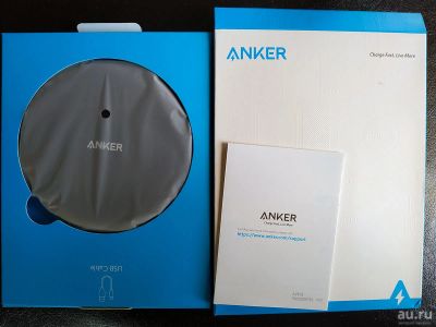 Лот: 13849967. Фото: 1. Беспроводная Зарядка Anker 10W... Зарядные устройства, блоки питания, адаптеры сетевые для смартфонов