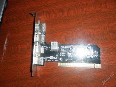 Лот: 1307542. Фото: 1. USB 2.0 (4 внешних + 1 внутрений... Платы расширения, контроллеры, доп. порты