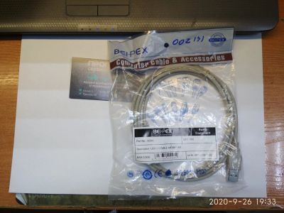 Лот: 16607561. Фото: 1. Кабель USB2.0 AM-BM 1,8 м, Behpex. Сетевые кабели