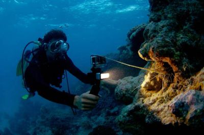 Лот: 12248165. Фото: 1. Led Фонарь подводный GoPro | Новая... Вспышки, осветители, рассеиватели