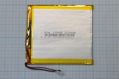 Лот: 12246641. Фото: 1. Аккумулятор Li-Pol 3.7в, 2800мАч... Батарейки, аккумуляторы, элементы питания