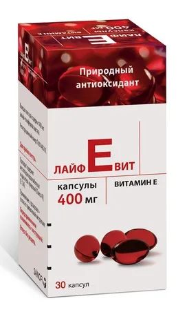 Лот: 23988461. Фото: 1. Лайфевит капс. 400мг №30. Спортивное питание, витамины