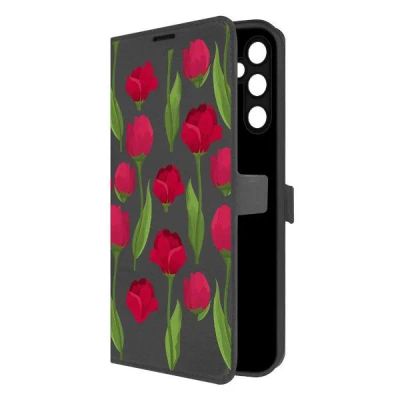 Лот: 25051114. Фото: 1. Чехол Krutoff Eco Book "Розы паттерн... Чехлы, бамперы