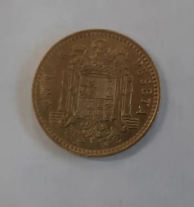 Лот: 21244470. Фото: 1. Монета Испания 1 песета 1975г. Европа