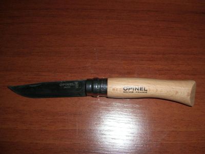 Лот: 7678408. Фото: 1. Нож складной Opinel 7 VRI (нерж... Ножи, топоры