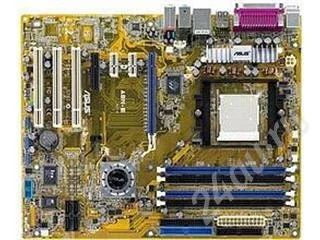Лот: 351925. Фото: 1. Asus A8N-E (NVIDIA nForce 4 Ultra... Материнские платы