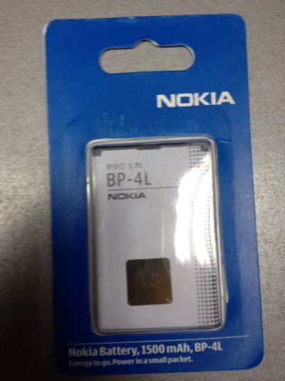 Лот: 6606539. Фото: 1. Аккумулятор оригинал Nokia BP-4L. Аккумуляторы