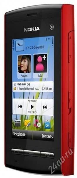 Лот: 913143. Фото: 1. Nokia 5250 red. Смартфоны
