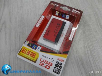 Лот: 16727129. Фото: 1. Картридер L-Pro 1151 (XD/SD/TF... USB хабы