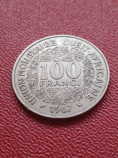 Лот: 22165093. Фото: 1. Западная Африка 100 франков 1967. Африка