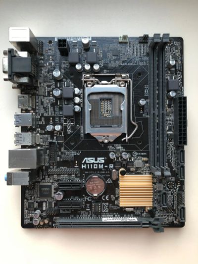 Лот: 25799640. Фото: 1. MB ASUS H110M-R rev.1.01 (iH110... Материнские платы