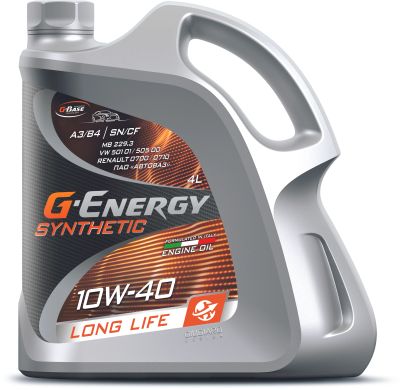 Лот: 20068385. Фото: 1. G-Energy Synthetic Long life 10w40... Масла, жидкости