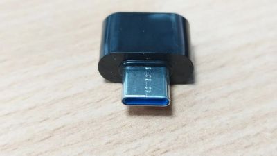 Лот: 21179984. Фото: 1. Переходник Type-C - USB 2.0 (новый... Шлейфы, кабели, переходники