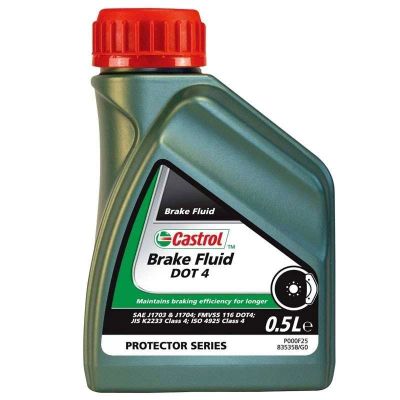 Лот: 11058593. Фото: 1. Castrol Brake Fluid DOT 4, 0,5L. Масла, жидкости