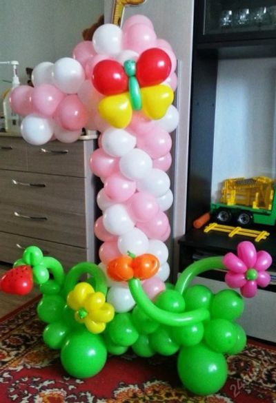 Лот: 5626397. Фото: 1. Цифра один из воздушных шаров... Воздушные шары