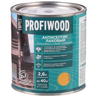 Лот: 24076950. Фото: 1. Антисептик Profiwood, для дерева... Краски, лаки, растворитель