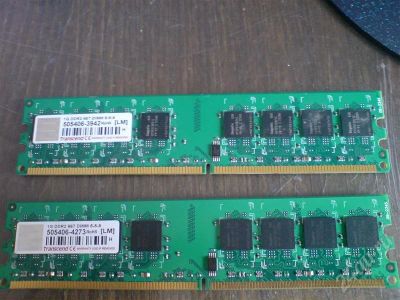 Лот: 266810. Фото: 1. hynix ddr2 667 dimm 1gb 2штуки. Оперативная память