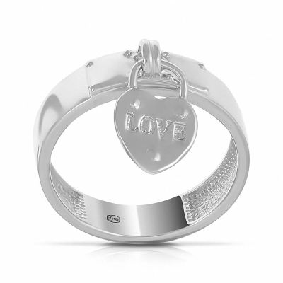 Лот: 23901766. Фото: 1. Кольцо Love из серебра. Кольца, перстни