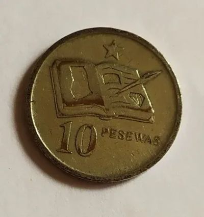 Лот: 25722313. Фото: 1. Гана 10 песева 2007 первый год... Африка