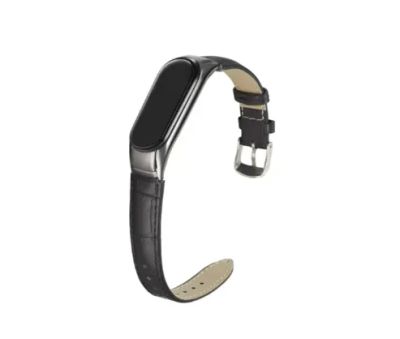 Лот: 18388995. Фото: 1. Ремешок кожаный для Mi band 6... Смарт-часы, фитнес-браслеты, аксессуары
