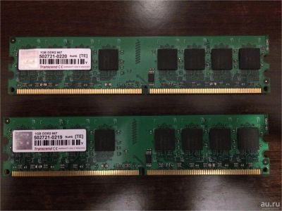 Лот: 9228027. Фото: 1. DDR2 Transend 2x1Gb. Оперативная память