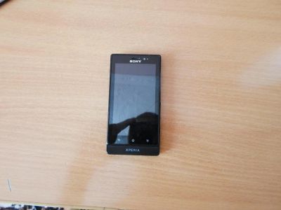 Лот: 4334283. Фото: 1. sony xperia sola черный б/у пользовалась... Смартфоны
