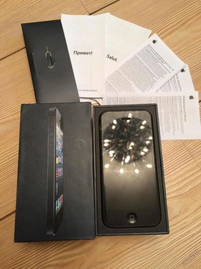 Лот: 7379548. Фото: 1. Iphone 5 32 GB Черный / Отличное. Смартфоны