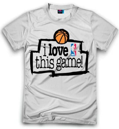 Лот: 6866220. Фото: 1. Футболка NBA I love this game. Футболки, поло