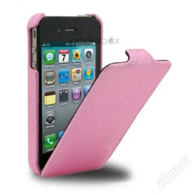 Лот: 2697768. Фото: 1. Чехол Книжка iPhone 4/4S Розовый... Чехлы, бамперы