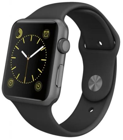 Лот: 8644382. Фото: 1. Умные часы Apple Watch 42 mm серый... Смарт-часы, фитнес-браслеты, аксессуары